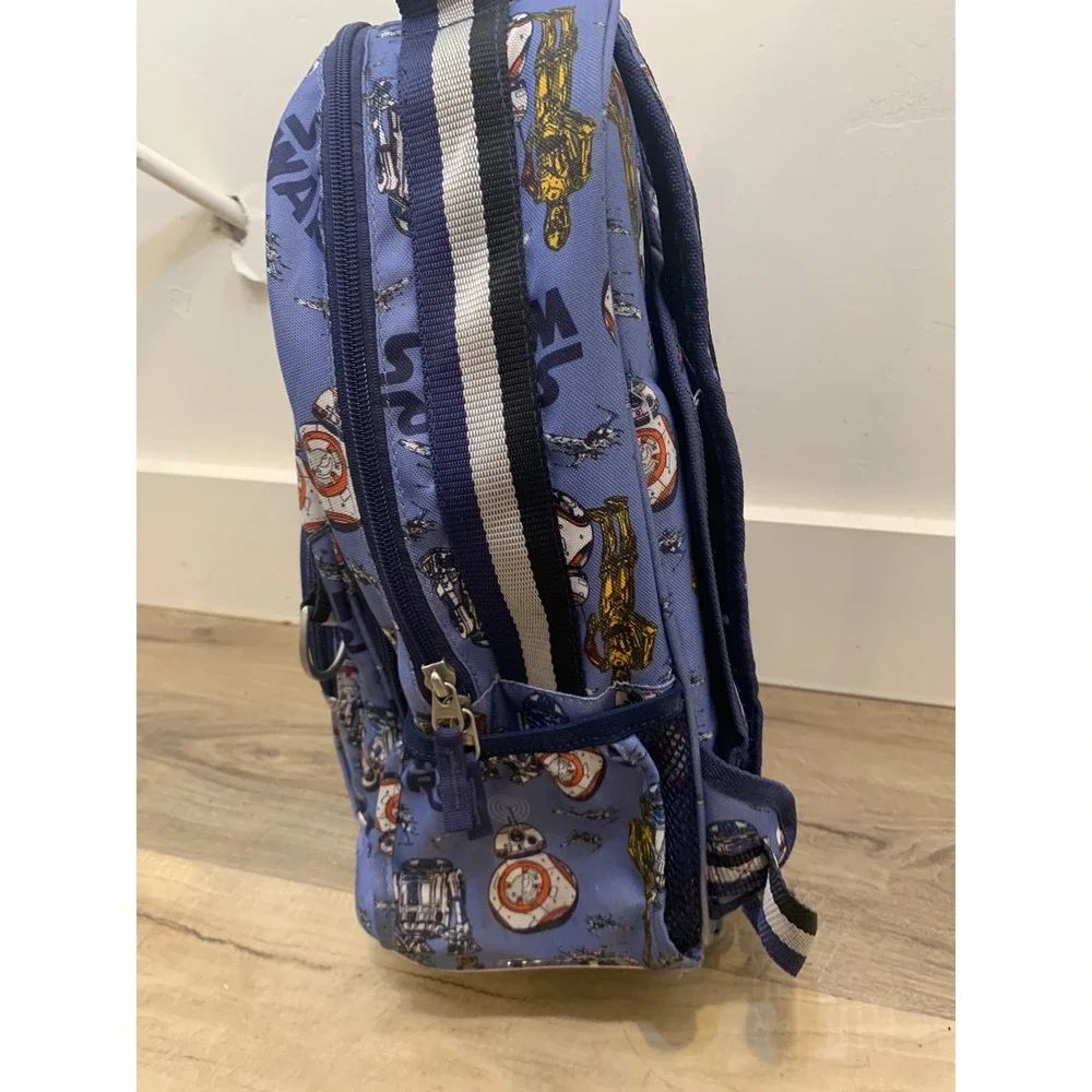 Pottery Barn Kids Star Wars Small Blue Droid Rolling Backpack Kids